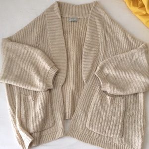 Urban Outfitters oversized tan cardigan